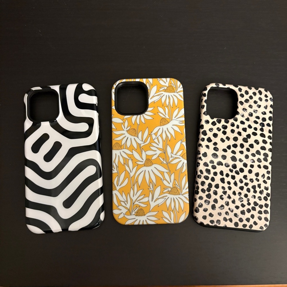 iPhone 12 Pro cases(Burga and Casely)